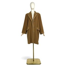 Max Mara Sportmax Vintage Beige Camel Coat Cashmere Wool Size 10 US / 44 It