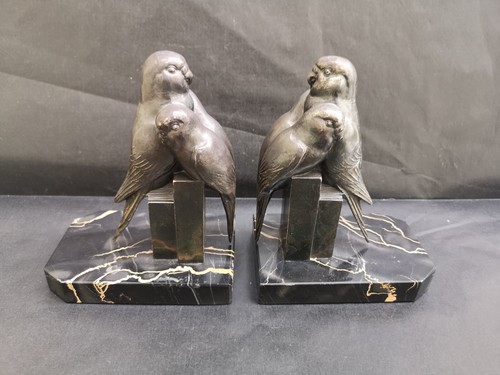 Paire serre livres art deco