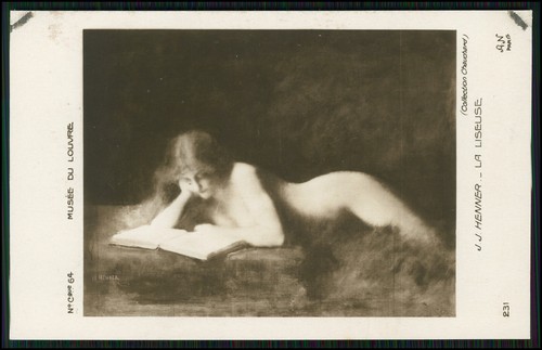 Postcard nude fine - , musee