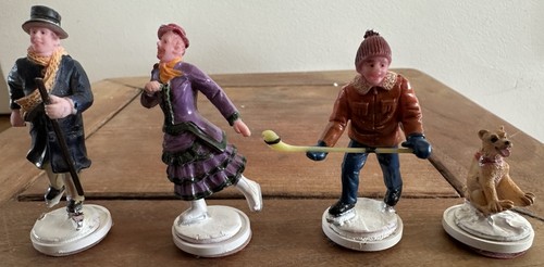 Lemax figurines patineurs - figurines,