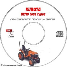 B1710-DS - Catalogue Pieces CDROM KUBOTA FR Expédition - --, Support - CD-ROM -