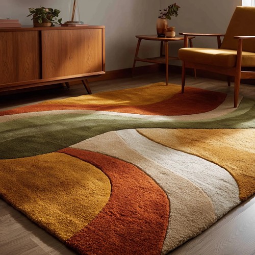 Tapis laine touffeté la - en, à