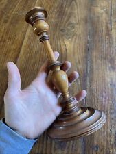 Boxed Wood Turned Candle Holder XIX Eme Antique Candelstick