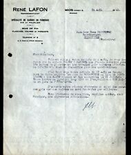 "MIOS / VIVEY (33 Gironde) SAWING FACTORY, BOXES & PINE WOOD "René LAFON" 1941