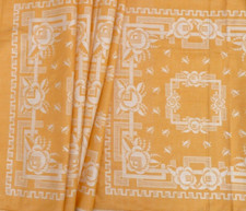 ANCIENNE TOILE DAMASSÉE ART DÉCO pour 13 serviettes vers 1930, Jamais utilisée!