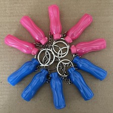 Tupperware Keychain Collectible - Mini Eco Bottle (Set of 10) Pink & Blue