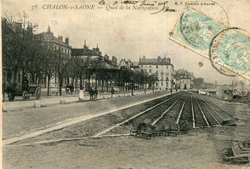 Carte chalon sur - chalon, saone