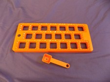Vintage Tupperware Gourmet Tray Ravioli Pierogi Dumpling Maker Orange # 1663