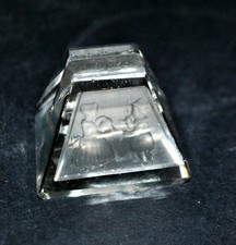 Porte-menu en cristal dépoli - Marque-place vintage décor enfants