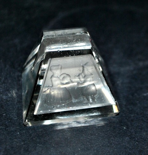 Porte menu cristal - en, dépoli