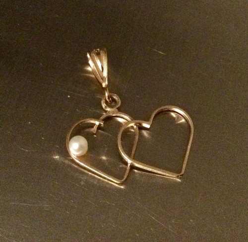 Beau pendentif cœur fin - pendentif,