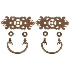  2 Pcs De Porte Poignée Boutons L'armoire Rétro Poignées Garde-robe