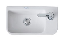 Lavabo Duravit ME by Starck, trou de robinetterie droit, sans trop-plein, avec