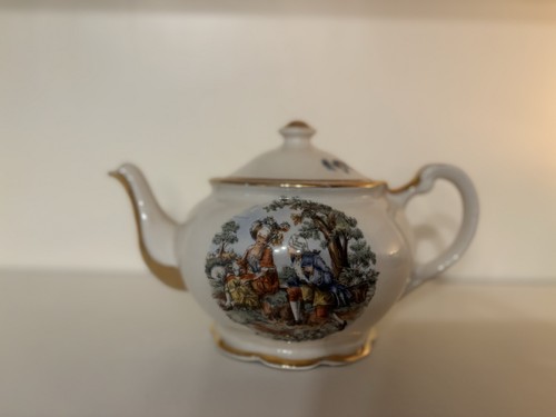 Vintage porcelain teapot - porcelain, of
