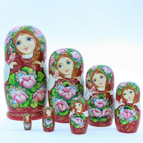 Poupées russes h21 peint - russes,