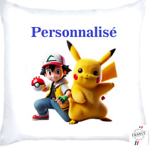Housse de Coussin Pokémon. Personnalisé avec le prénom de votre enfant.