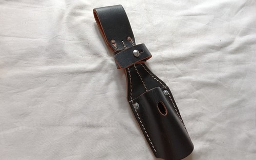 Porte baïonnette cuir - cuir, pour