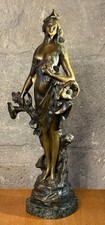 Bronze Art Nouveau/ Déesse Nue-Nature de Pierre Etienne Daniel CAMPAGNE