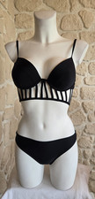 Maillot de bain bikini noir taille S neuf (li)