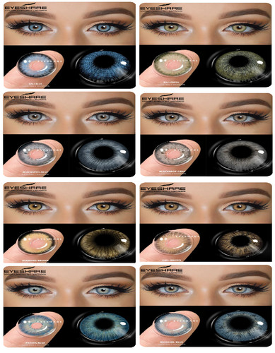 Lentilles couleur cosmétiques