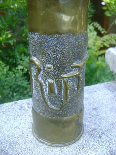 Ancien vase travail poilu - de,