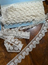ANTIQUE LACE - SPINDLE - delicate handmade border - 12.50 meters
