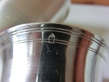 TIMBALE EN ARGENT MASSIF POINCONS AUX FERMIERS GENERAUX