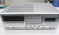 TEAC AD-RW900 CD Recorder Reverse Cassette Deck Silver W/ Remote Used JP