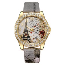 ❤️ Montre femme Paris Tour Eiffel ? Élégance & faux diamants scintillants ✨