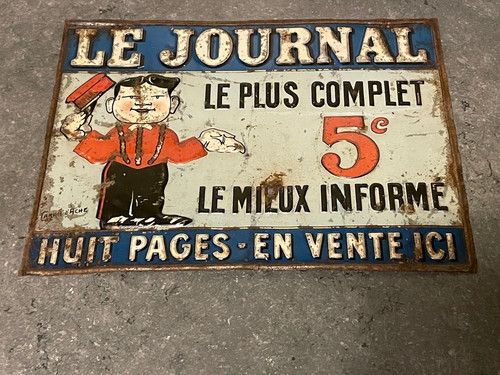 Ancienne plaque tôle - ancienne,