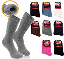 2 Paires Chaussettes Chauffantes Plus Chaud Thermiques Chauffe-pieds Nöel Hiver