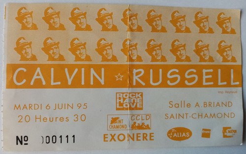 Calvin russell ticket billet - russell,