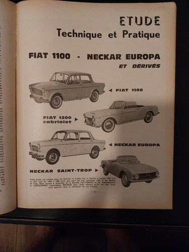 Revue technique fiat 1200 - revue,