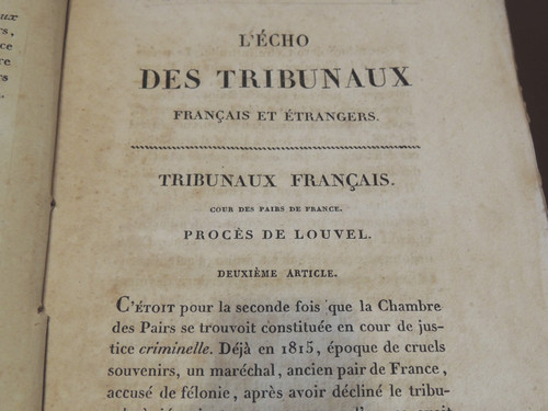 Echo des tribunaux 1820 - des,