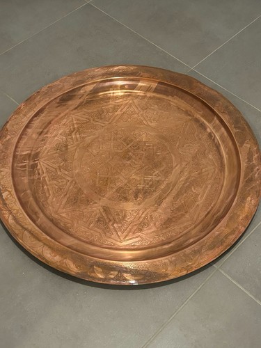 Grand plateau service rond - plateau,