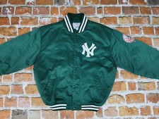 Veste Vintage Baseball USA New York Yankees Verte XL Rareté