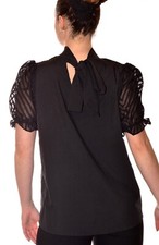 élégante blouse fluide noire