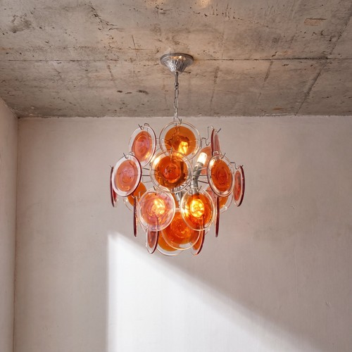 Lustre suspension rouge style - rouge,