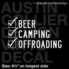 6.5" BEER CAMPING OFFROADING