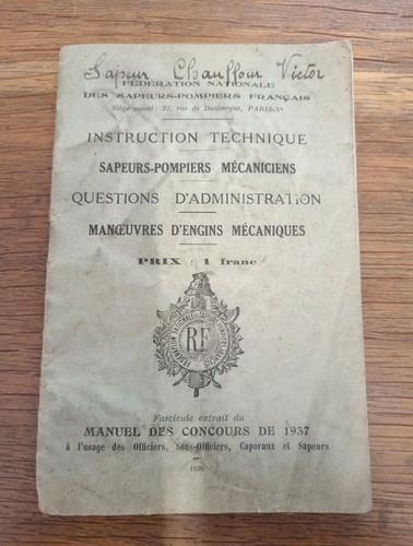 Livret instruction technique - d'instruction,