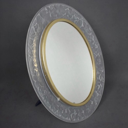 Ancien miroir ovale - , verre