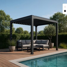 Pergola bioclimatique manuelle