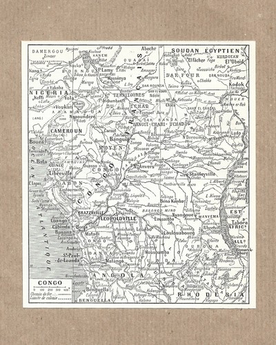 Carte ancienne congo circa - carte,