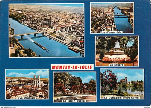 Carte postale mantes - carte,