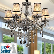 Lustre Fumé Gris Abat Jour K9