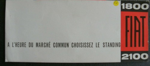 Petite brochure fiat 1800 - fiat, /