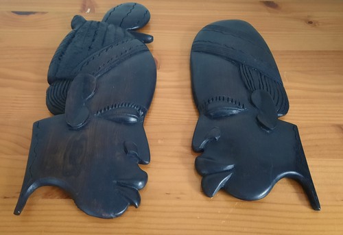 Sculpture africaine visages - africaine,
