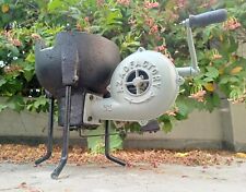 Four forge à charbon de style vintage avec pédale de souffleur à main poignée...