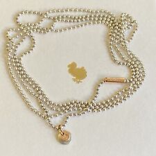 Dodo Pomellato Long Necklace 90cm Silver Rose Gold Out of Original Catalog Plain