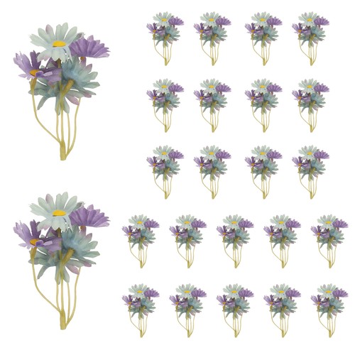 24pcs fleur artificielle - 24pcs,